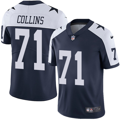 2019 men Dallas Cowboys #71 Collins blue Nike Vapor Untouchable Limited NFL Jersey style 2->dallas cowboys->NFL Jersey